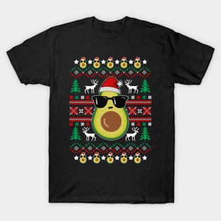 Cute Avocado Ugly Sweater Fruit Vegan Christmas Gift T-Shirt